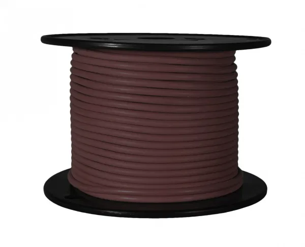 81100 – WIRTHCO Primary Wire, Stranded Conductor 16 Gauge Brown 100 Foot Spool Copper Conductor/ PVC Insulation